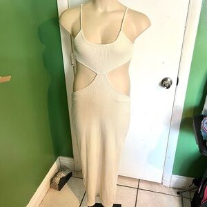 Women's Summer Plain Cami Long Strap Dress - Unknown Brand & Size